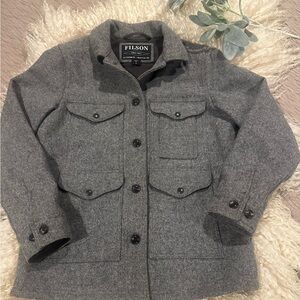 Filson Charcoal Wool Utility Jacket